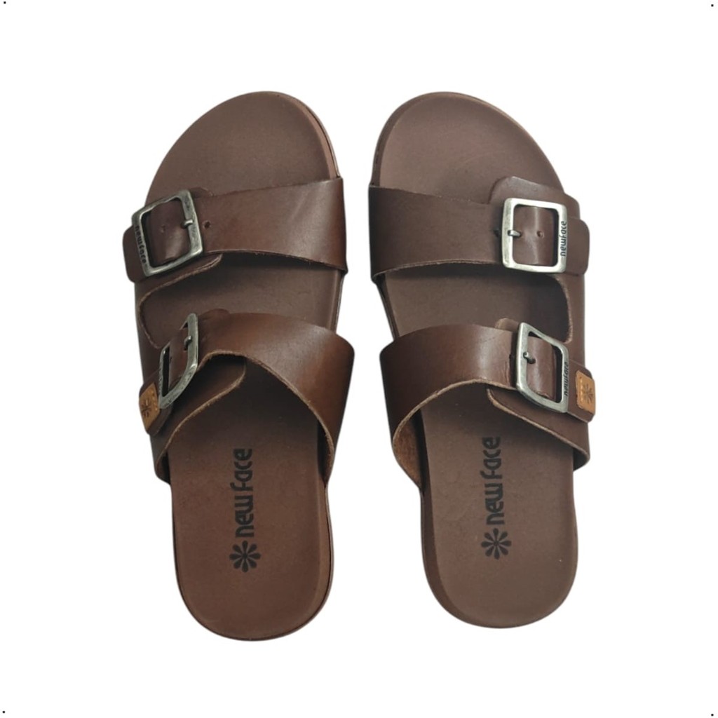Tamanco Briken Couro New Face 2 fivela Rasteiro 22705 | Shopee Brasil