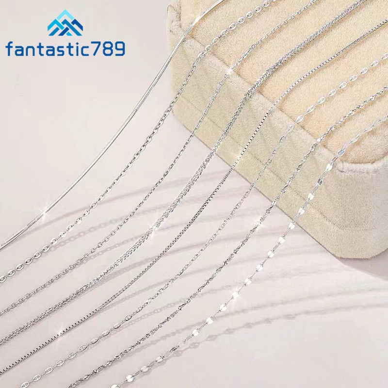 S925 Silver Stylish Sequins Link Chain Minimalist Diversos Colares Minimalistas Para Mulheres Homens Jóias Diárias Com Pescoço Hipoalergênico Acessórios
