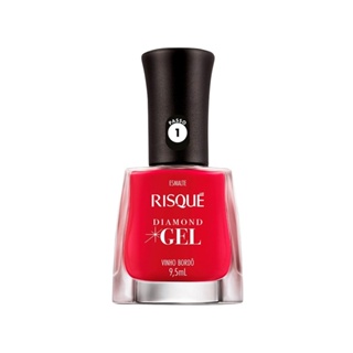 Esmalte Risqué Diamond Gel Cremoso Vinho Bordo