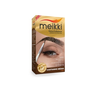 Henna para Sobrancelha Meikki Castanho Médio 2,5g