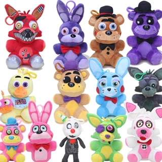 18cm Fnaf Recheado Brinquedos de Pelúcia Freddy Fazbear Urso Foxy Coelho  Bonnie Chica Peluche Juguetes 5 Noites No Freddy Plushie Toys Presentes