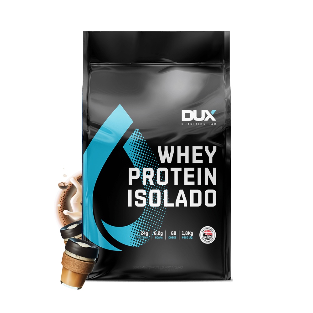 Whey Protein Isolado (1,8kg) Cappuccino Dux Nutrition