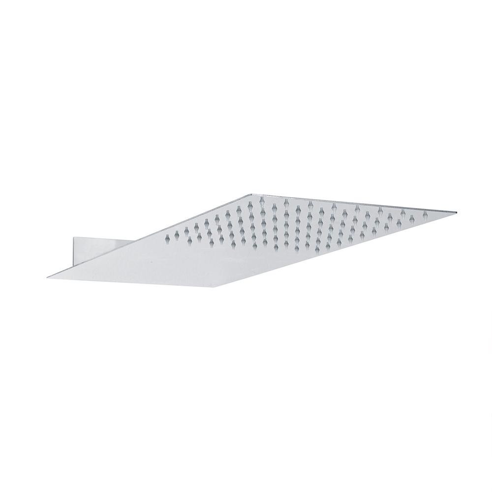Ducha Chuveiro De Parede Slim Aço Inox 304 Santa Luzia Pingoo - Prata