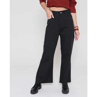 Calça Feminina Sarja Flare Preta