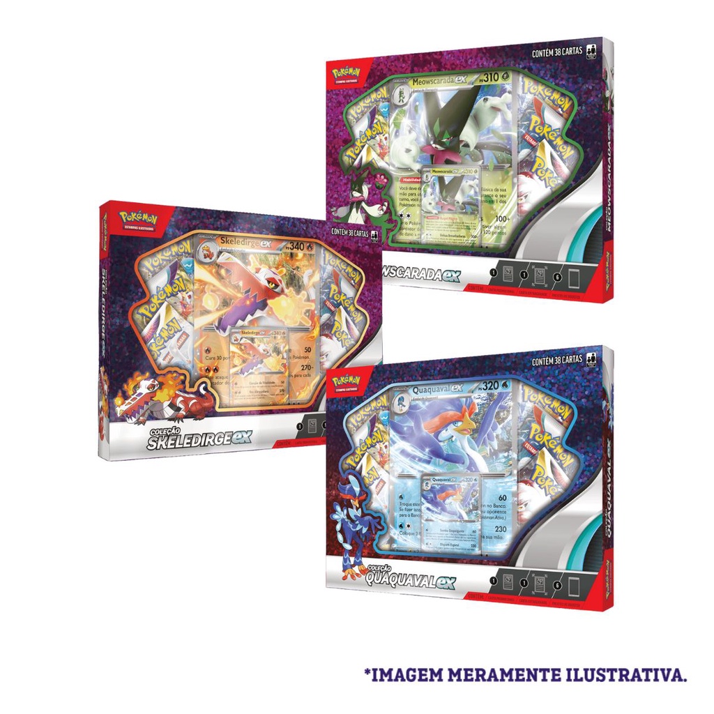 BOX POKÉMON ESTAMPAS ILUSTRADAS: COLEÇÃO PARCEIROS DE PALDEA