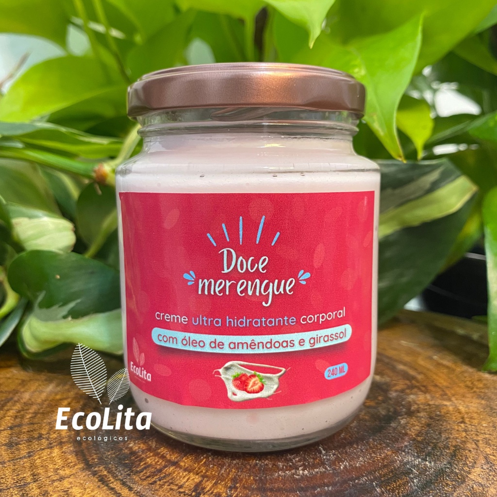 Creme ultra hidratante corporal | Doce merengue | Artesanal