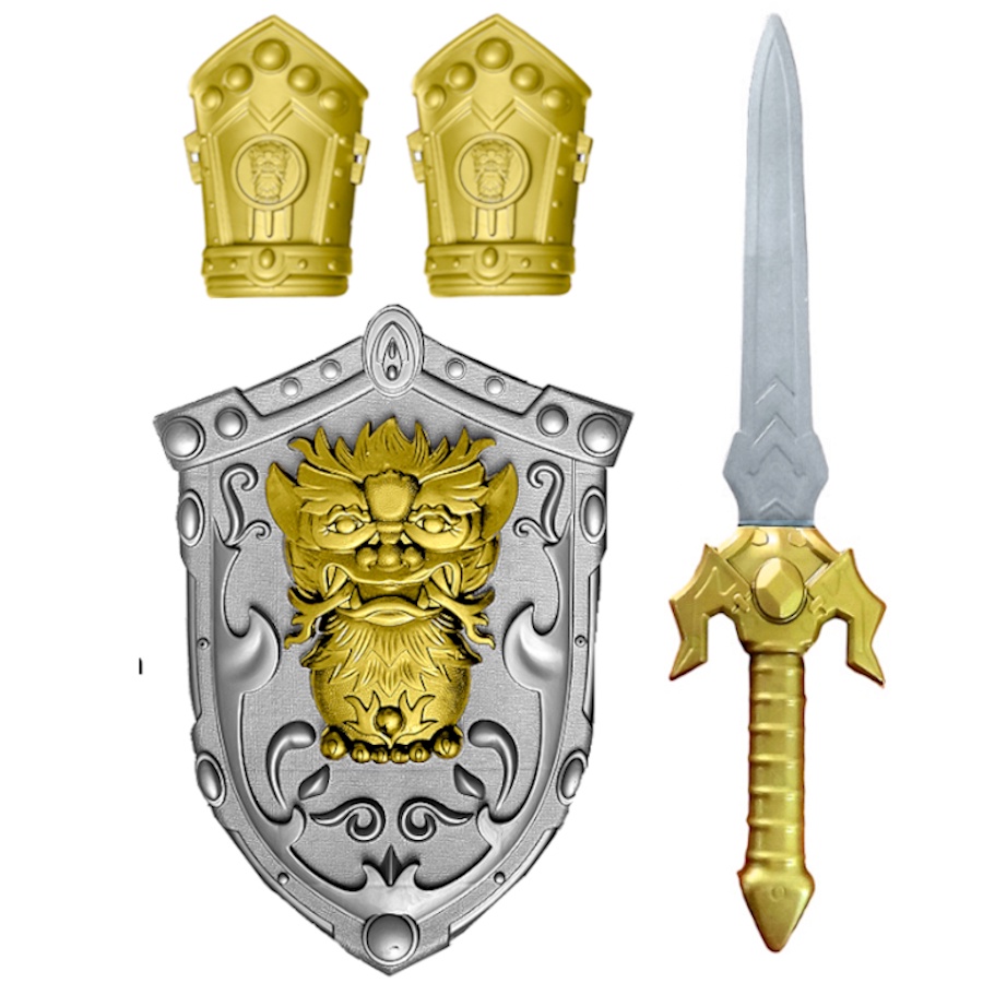 Kit Espada Escudos Infantil de Cavaleiro Medieval de Brinquedo | Shopee ...