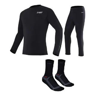 Conjunto Segunda Pele Térmico X11 Blusa + Calça E Meia Moto