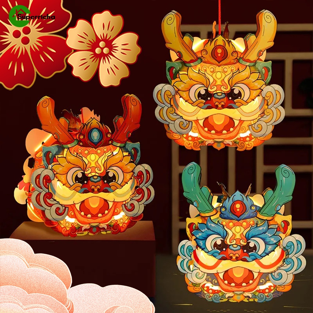 Lanterna De Ano Novo Para Festa/Chinesa Decoração Tradicional Projeção Do Festival Da Primavera/Luminosa Dragão DIY