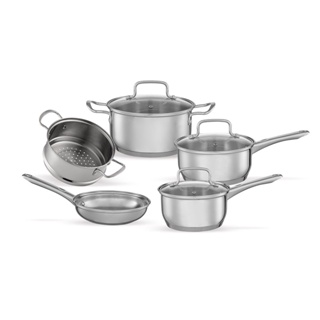 Jogo de Panelas Brinox Jasmin - Aço Inox Fundo Triplo com Indução