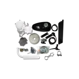 Kit Motor 2 Tempos 80cc Gasolina Bicicleta Prata 50km/l Top