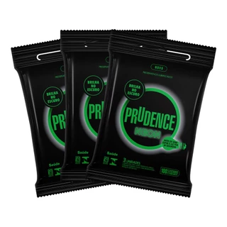 Kit 9 Preservativo Camisinhas Neon Brilha No Escuro Prudence
