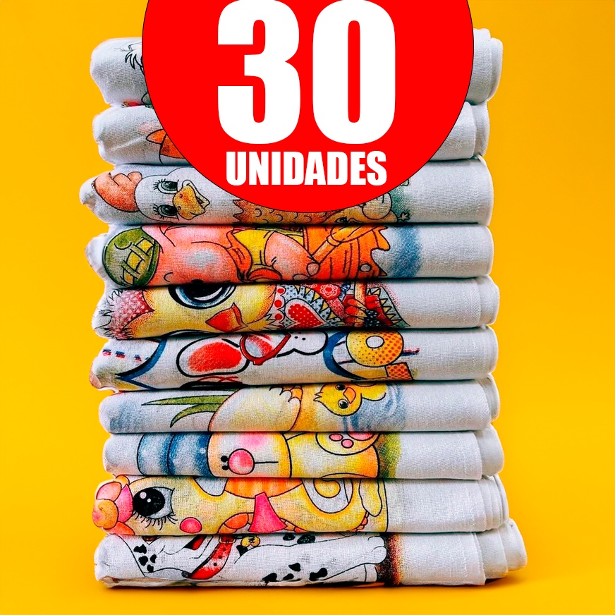 Pano De Prato Estampado Com Bainha Grandes Super Oferta