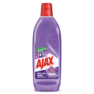 Limpador Diluível Ajax Festa das Flores Lavanda 1l em Oferta na Shopee