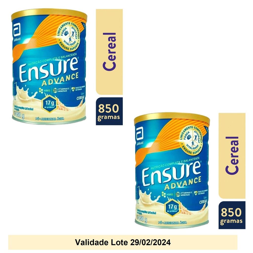 Pack 2 - ensure adv cereal 850