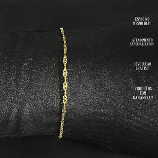 Pulseira Fina Delicada de Ouro 18k Piastrine 2mm Banhada a Ouro em Oferta na Shopee