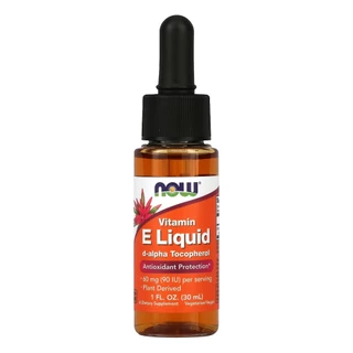 Vitamina E 60mg Now Foods D-alfa Tocoferol 30ml Importado