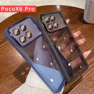 Para A Xiaomi Poco X6 Pro X6Pro 5G 2024 X 6 M6 4G Caixa De Telefone PocoX6 PocoX6Pro Fina De Casal Fino E Transparente Capa De Silicone À Prova De Choque Flexível De Pára-Choques