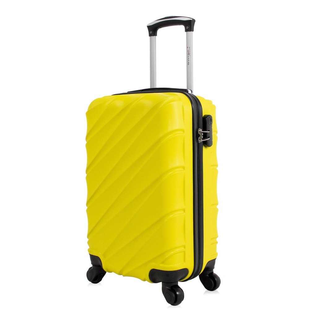 Mala pequena de bordo Havana 4 Rodas Swiss Move Amarelo