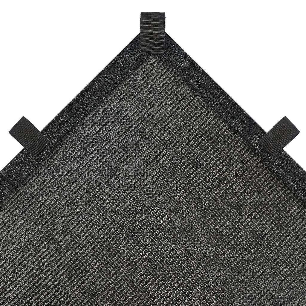 Tela Sombreamento 80% Preto 5x6 Acabamento Bainha Alças Toldo Sombrite Tenda Shade Solar Capa Sombra Garagem Carro