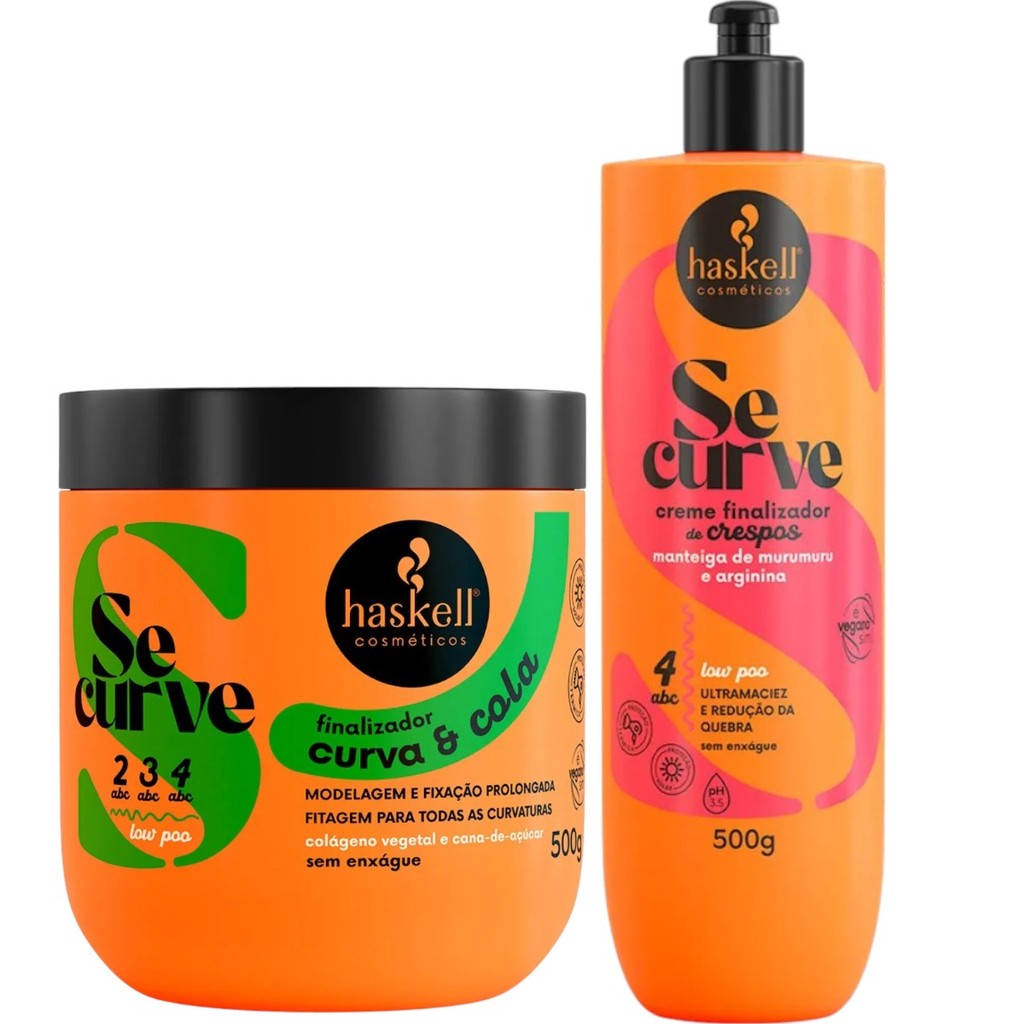 Kit Finalização Se Curve Finalizador Curva e Cola + Creme Finalizador ...