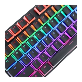 TECLAS PARA TECLADO MECANICO DOUBLE SHOT SCARAB REDRAGON ABNT2 PBT A130 PRETO