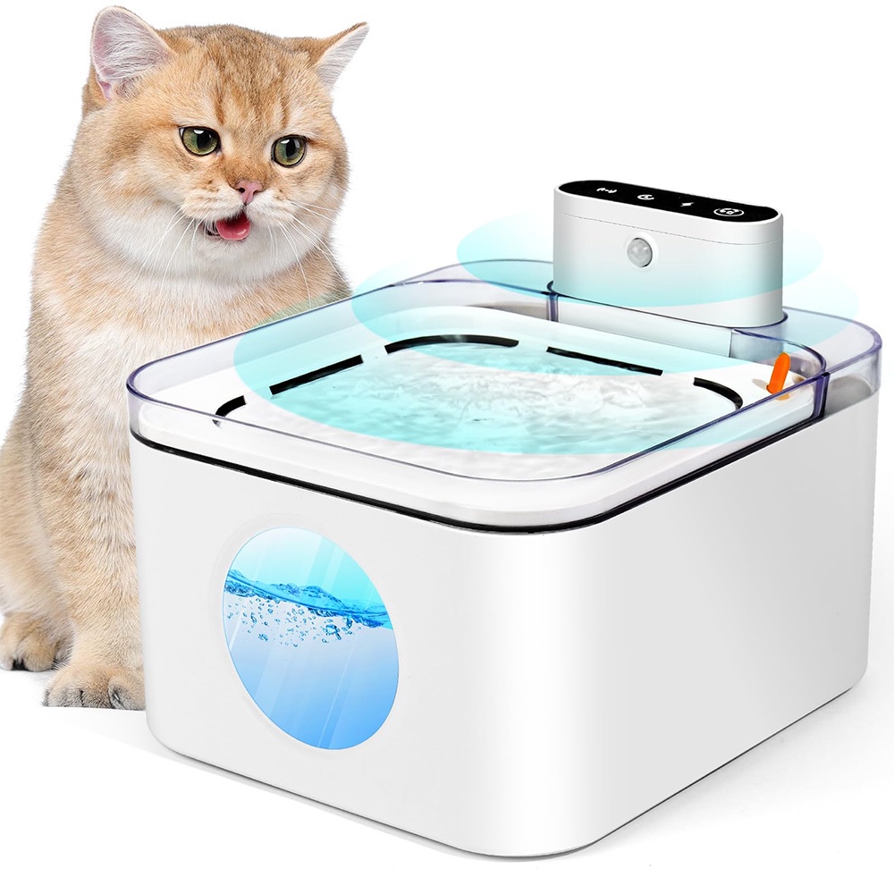 3L Bebedouro Sem Fio Recarregável Sensor Para Gatos Automático