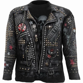 Camiseta Masculina Gótica Caveira Casual de rua Rock Blusa