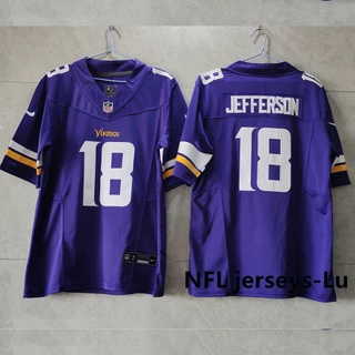 Minnesota Vikings Camiseta Justin Jefferson #18 roxo de Futebol Limited Americana Jersey