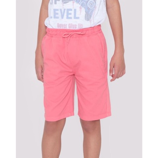 Bermuda Sarja Juvenil Cordão Rosa Clara