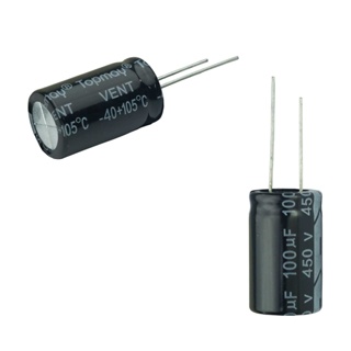 5x Capacitor Eletrolítico 100uf x 450v 105º Kit c/5 Peças