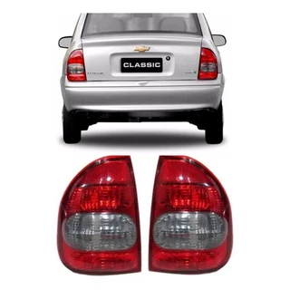 Par Lanterna Traseira Chevrolet Corsa Classic 2000 / 2010 Fume