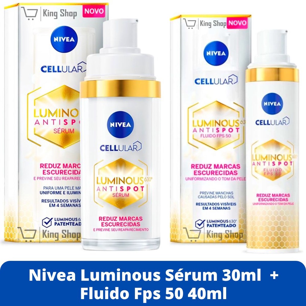 Fluido Preventivo Nivea FPS 50 Cellular Luminous 630 Antispot 40Ml 