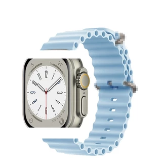 Pulseira Oceano Branca Modelo Novo Compatível SMARTWATCH Watch 38 40 42 44 41 45 Mm E Watch Ultra 49mm