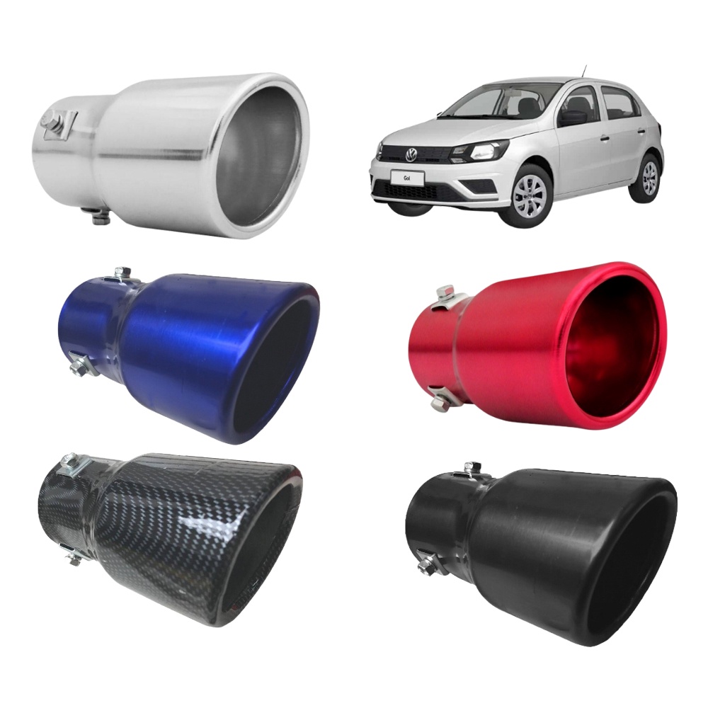 Ponteira De Escapamento Esportivo Universal Cores Carro | Shopee Brasil