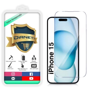 Película De Vidro Temperado Para iPhone 15, 15 Plus Pro Max