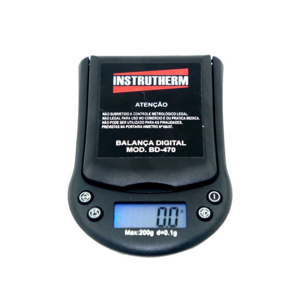 Balança Digital Bolso Pesagem Capacidade 200g Divisão 0,1g Bd-470 ...