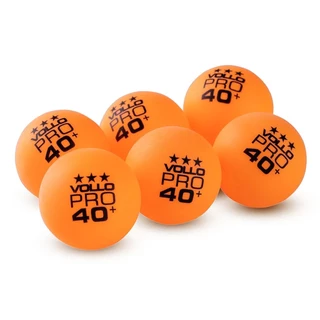 Bola Tênis de Mesa 3 Estrelas Com 6 Unidades Ping Pong Oficial Vollo