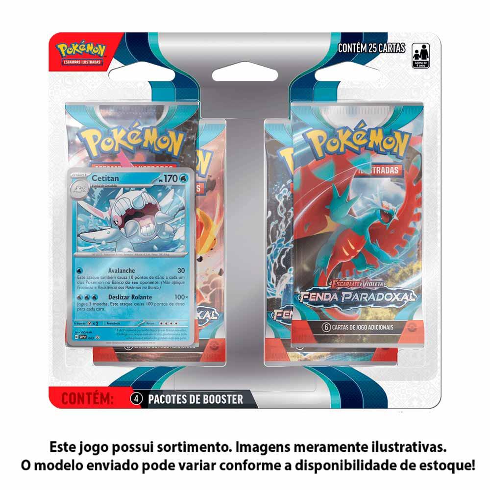 JOGO DE CARTA POKEMON EV3 - BLISTER QUADRUPLO - HOUNDSTONE