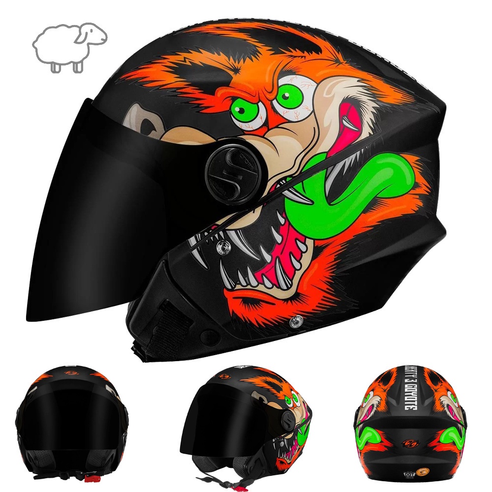 Capacete Aberto Coiote New Liberty Three Pro Tork Barato Envio Imediato