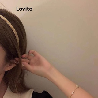 Lovito Tiara Clássica Casual De Metal Liso Para Mulheres LFA10234