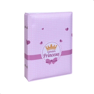 Álbum Fotográfico 160 Fotos 15x21 MINHA PRINCESA Bebê Infantil Coroa Mensal Newborn em Oferta na Shopee