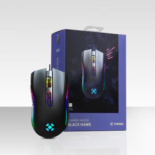 Mouse Gamer RGB Rainbow Fortrek Black Hawk New Edition 7200DPI