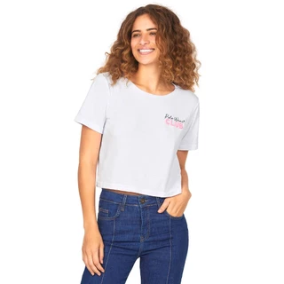 Camiseta Feminina Cropped Polo Wear Branco