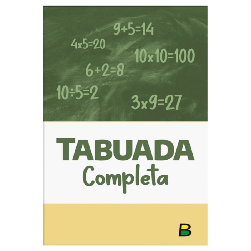 Tabuada,Giratória,De,Multiplicaçao,Verde, - Brinquedos E Jogos Pedagógicos  e Educativos