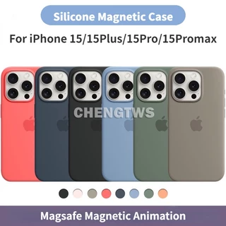 Estojo Magnético De Silicone Líquido MagSafe Para Telefone IPhone 15/15PRO/15PROMAX/15PLUS