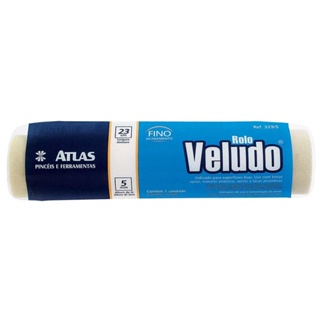 Rolo para pintura 23cm lã sintética veludo 0329-05 Atlas