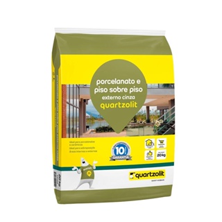 Argamassa Quartzolit de uso Externo para Porcelanato e Piso Sobre Piso 20kg