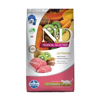 Ração N&D Tropical Selection para Gatos Castrados Suino 400g