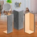 Arranhador de Madeira Para Gatos - Carpete - 2 Peças.